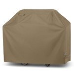 60" Heavy Duty Waterproof Grill Cover - Taupe