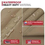 60" Heavy Duty Waterproof Grill Cover - Taupe