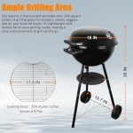 CUKOR 2-in-1 Electric and Charcoal BBQ Grill
