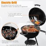 CUKOR 2-in-1 Electric and Charcoal BBQ Grill