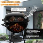 CUKOR 2-in-1 Electric and Charcoal BBQ Grill