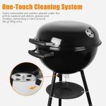 CUKOR 2-in-1 Electric and Charcoal BBQ Grill