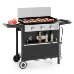 27" 3-Burner Propane Flat Top Griddle Grill