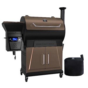 Z GRILLS Wood Pellet Smoker with Insulation, Bronze