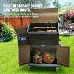 Z GRILLS Wood Pellet Smoker with Insulation, Bronze