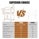 Z GRILLS Wood Pellet Smoker with Insulation, Bronze