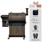 Z GRILLS Wood Pellet Smoker with Insulation, Bronze