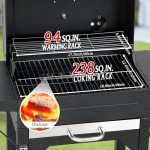 Master Cook Charcoal BBQ Grill with Side Tables