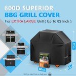 Extra Large Waterproof BBQ Grill Cover - 82 Inch