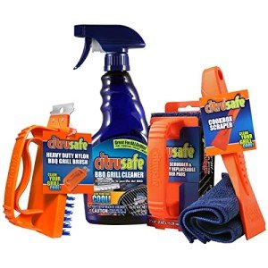 Citrusafe BBQ Grill Cleaning Kit - 16oz Spray, Tools