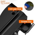 SKOK 3-Burner Portable Gas Griddle with Hood