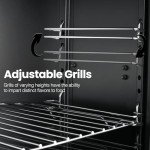 Vertical Propane Smoker with 3 Removable Shelves