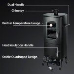 Vertical Propane Smoker with 3 Removable Shelves