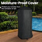 Vertical Propane Smoker with 3 Removable Shelves