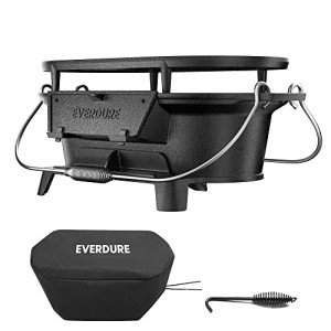 Everdure Oval Cast Iron Outdoor Charcoal Grill