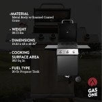 GasOne 3-Burner Stainless Steel Outdoor BBQ Grill