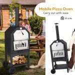 Outvita Wood Fired Outdoor Pizza Oven with Wheels