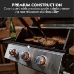 GasOne 3-Burner Stainless Steel Outdoor BBQ Grill