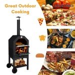 Outvita Wood Fired Outdoor Pizza Oven with Wheels