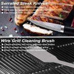 26-Piece Stainless Steel BBQ Grill Tool Set