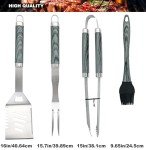 20pc Heavy Duty BBQ Grill Tool Set - Grey