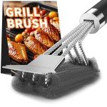 Adjustable Grill Brush and Scraper for Easy Cleaning