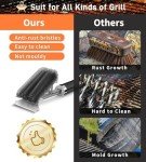 Adjustable Grill Brush and Scraper for Easy Cleaning