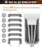 Adjustable Grill Brush and Scraper for Easy Cleaning