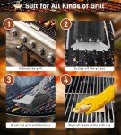 Adjustable Grill Brush and Scraper for Easy Cleaning