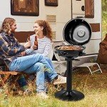COSTWAY Portable Electric BBQ Grill for Outdoor Use