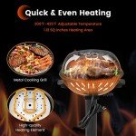 COSTWAY Portable Electric BBQ Grill for Outdoor Use