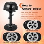 COSTWAY Portable Electric BBQ Grill for Outdoor Use