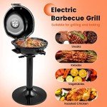 COSTWAY Portable Electric BBQ Grill for Outdoor Use