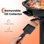 COSTWAY Portable Electric BBQ Grill for Outdoor Use