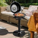 COSTWAY Portable Electric BBQ Grill for Outdoor Use
