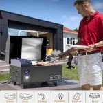 Portable Pellet Grill with Digital Control & Meat Probe