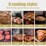 Portable Pellet Grill with Digital Control & Meat Probe