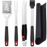 Stainless Steel BBQ Grill Tools Set & Accessories