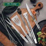 Dr. Camp 9-Piece Stainless Steel BBQ Tool Set