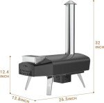 Mimiuo Wood Pellet Outdoor Pizza Oven with Accessories