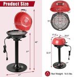 Giantex 1600W Electric BBQ Grill - Portable & Versatile