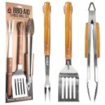 BBQ Grilling Tools Set with Stainless Steel Handles