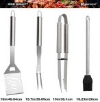 23pc BBQ Grill Accessories Set with Thermometer