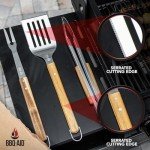 BBQ Grilling Tools Set with Stainless Steel Handles