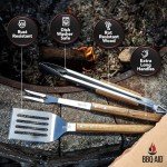 BBQ Grilling Tools Set with Stainless Steel Handles