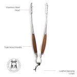 BBQ Bonded Teak 4-Piece Grilling Tool Set