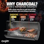 Char-Griller Pro Deluxe Charcoal Barrel Grill