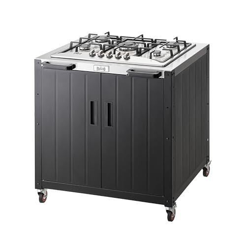 Feasto 5-Burner Gas Grill with Stainless Steel Top