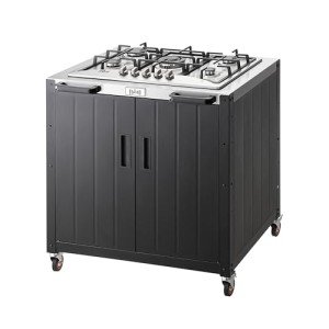 Feasto 5-Burner Gas Grill with Stainless Steel Top