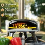 Portable 12" Wood Pellet Pizza Oven for Outdoors